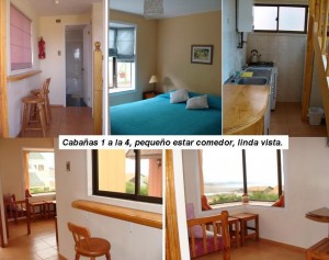 interior cabaña 1 a 4 